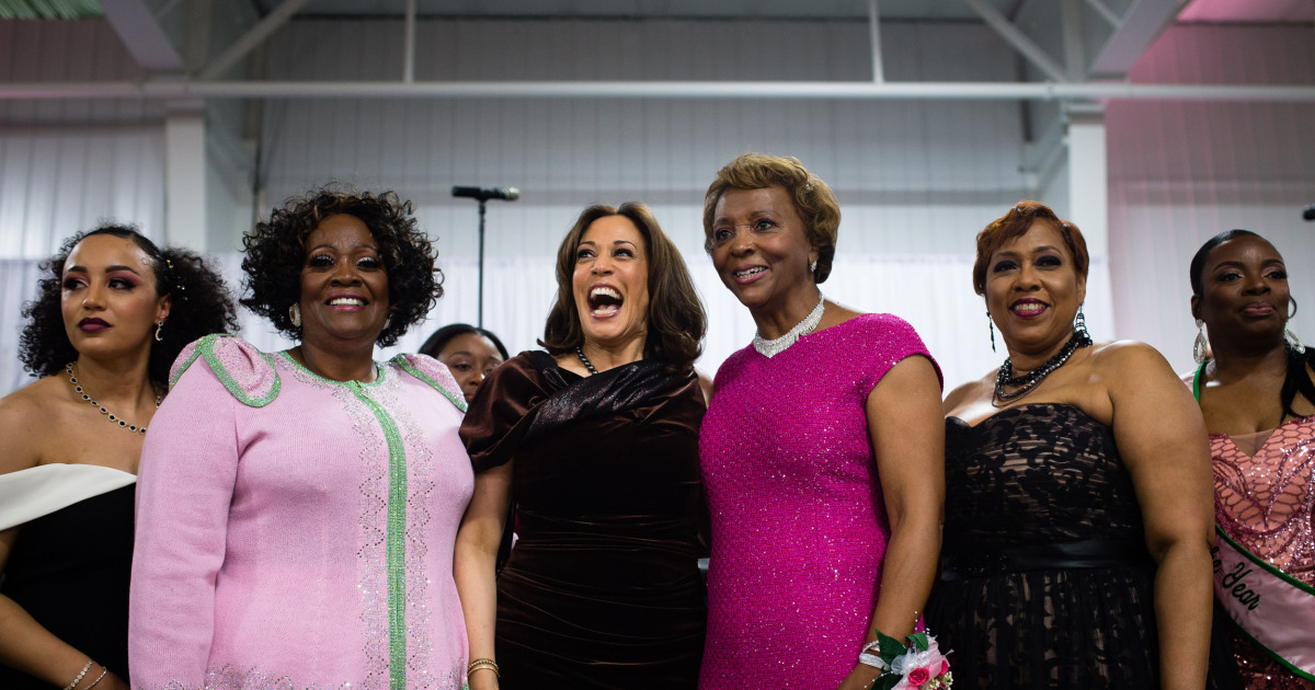 Sorors throughout the Black Greek system prepare to back Harris