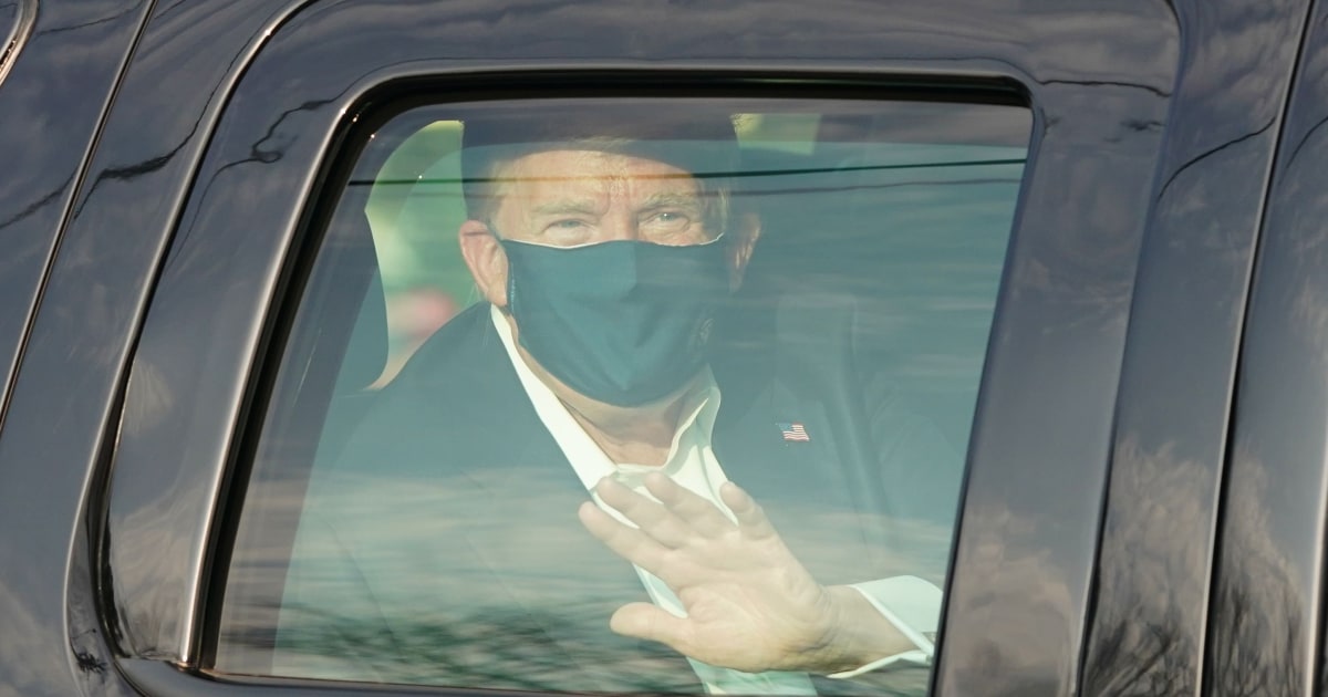 Trump criticized by medical experts after leaving hospital to drive by supporters