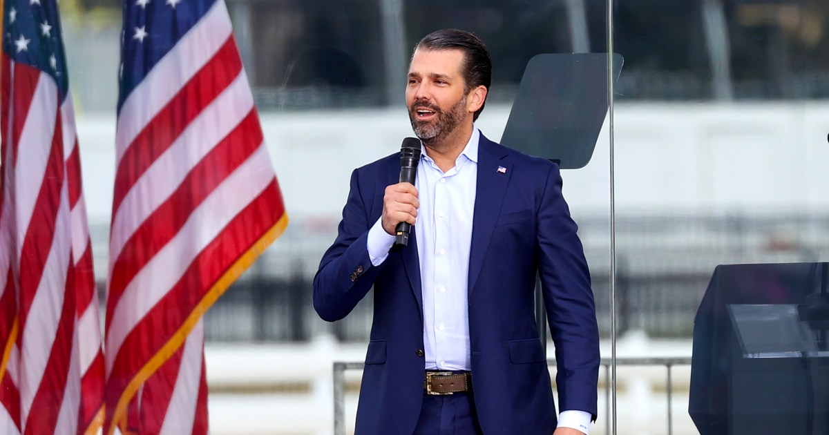 Donald Trump Jr. slammed transgender athletes at rally before D.C. riots