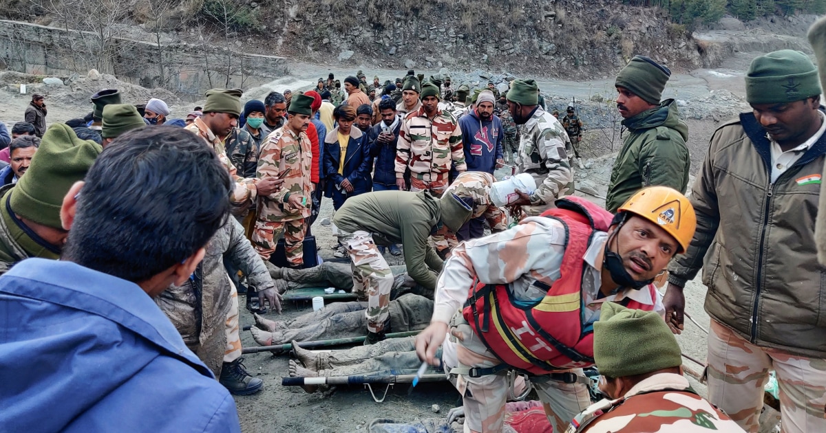 India's glacier collapse At least 19 dead, more than 200 missing
