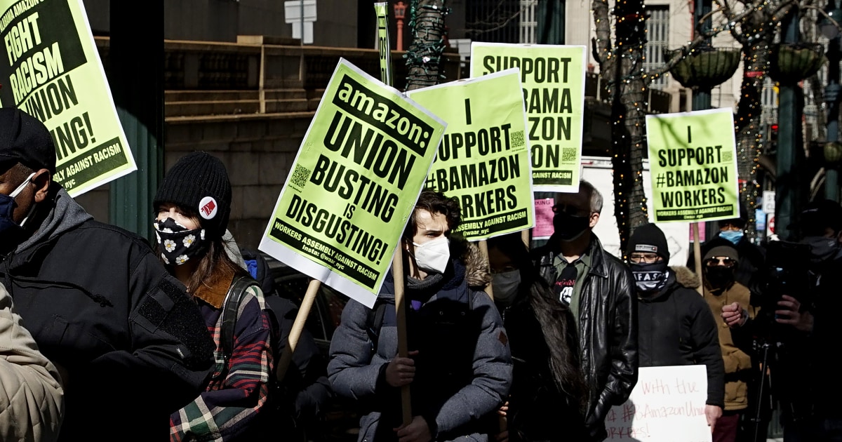 Amazon warehouse workers vote not to unionize in Bessemer, Alabama