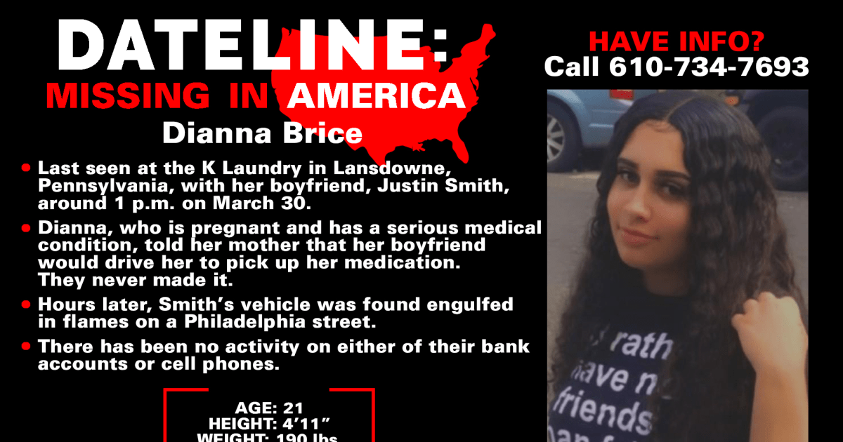 Mother pleads for safe return of pregnant daughter Dianna Brice last seen in Lansdowne, Pennsylvania