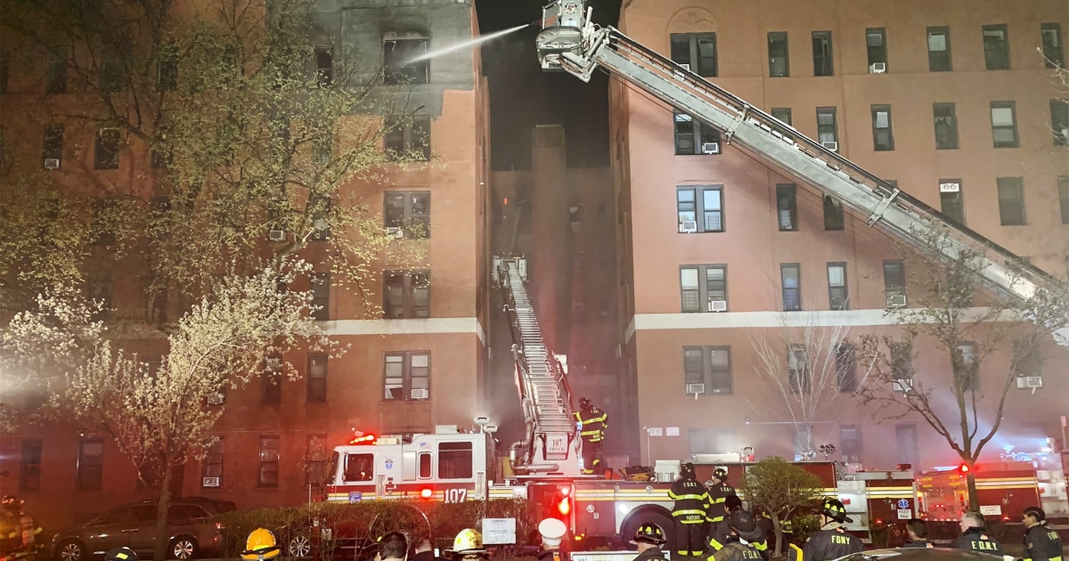Eight Alarm Fire At New York City Apartment Building Displaces Hundreds