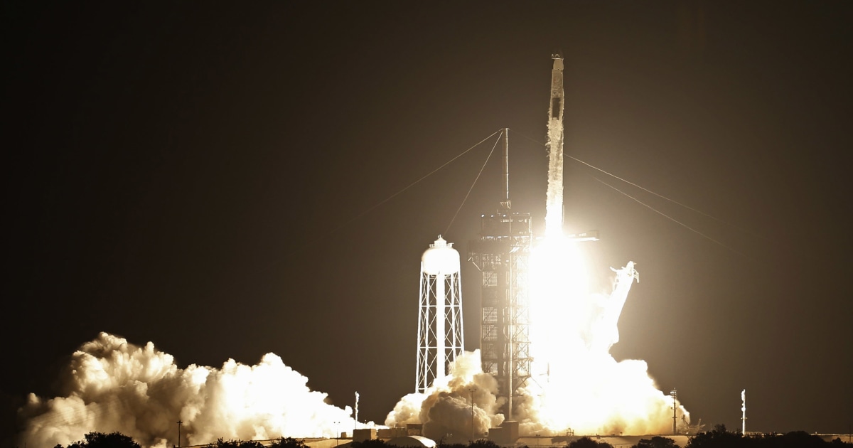 NASA, SpaceX launch astronauts on reused rocket to International Space ...