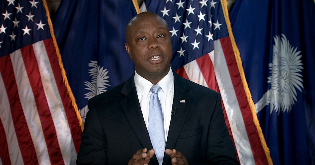 Gop Sen Tim Scott Says Dems Are Pulling Us Further Apart In Response To Bidens Address 6512