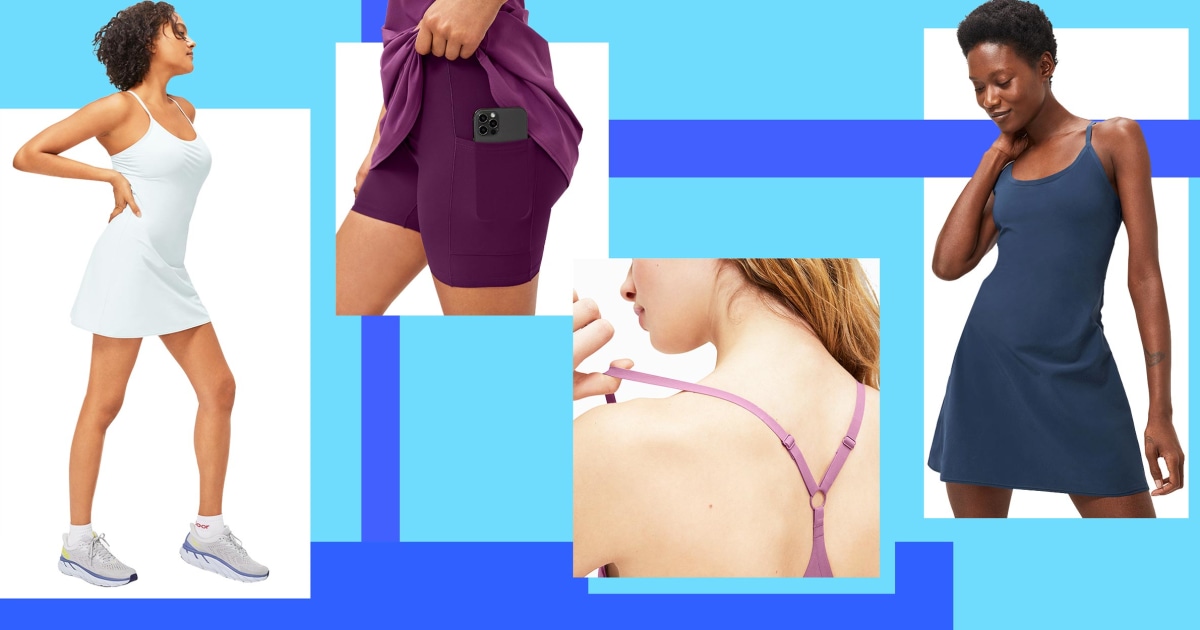 IUGA Women Tennis Dress Workout Dress Exercise Dress with Built-in Bras &  Shorts | eBay