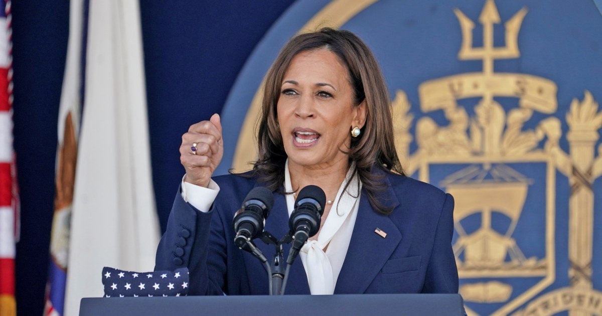 Harris becomes first woman to deliver U.S. Naval Academy commencement ...