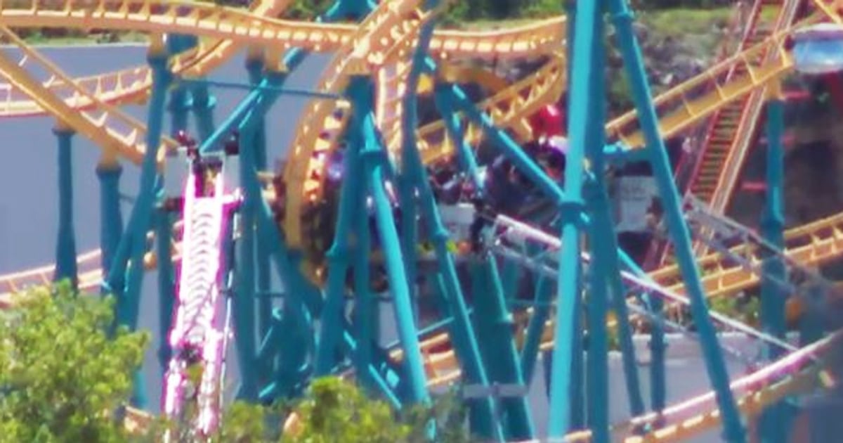 Multiple people rescued from stopped Six Flags roller coaster in Texas