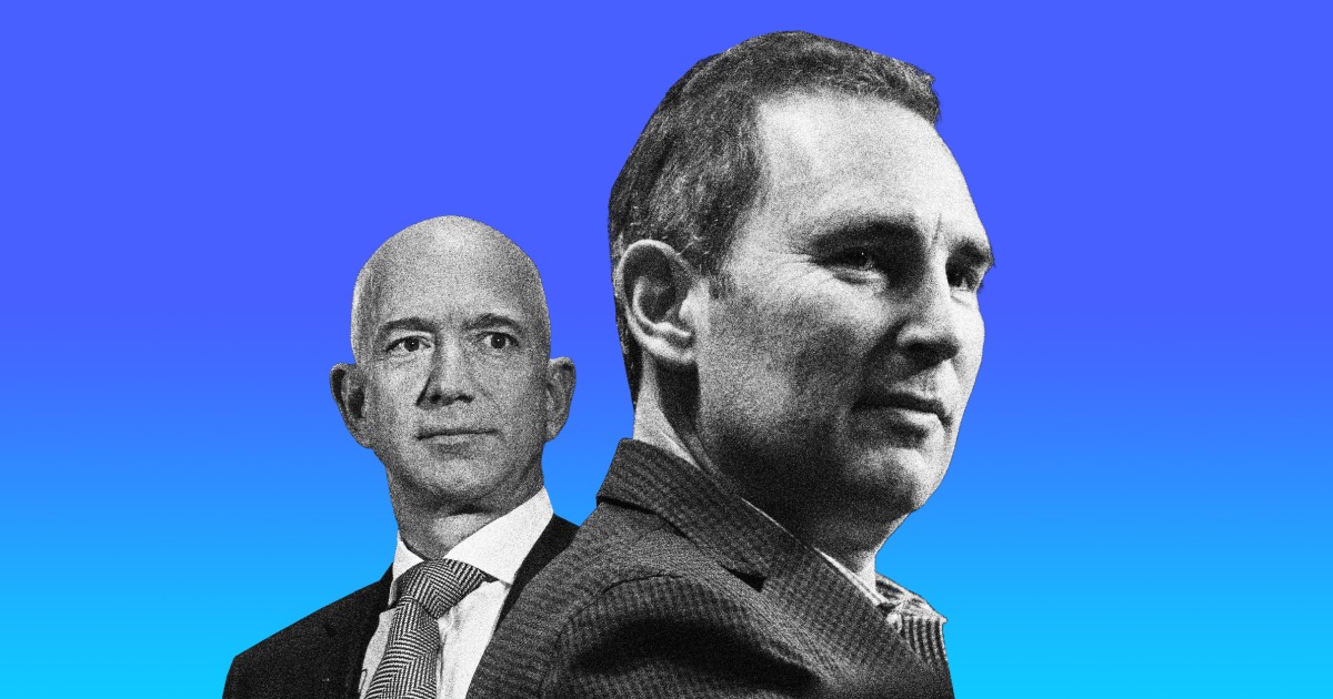 amazon bezos prepares step andy jassy