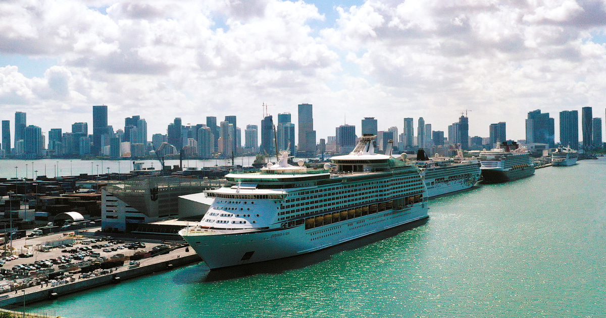 Cruise Ship (Not RC) + Coronado Bridge - Royal Caribbean