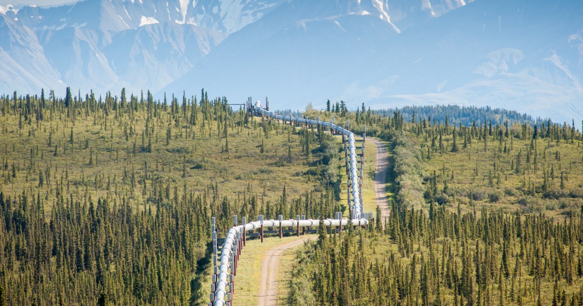 Thawing permafrost threatens to undermine the supports holding up an elevated section of the pipeline, jeopardizing its structural integrity and raisi