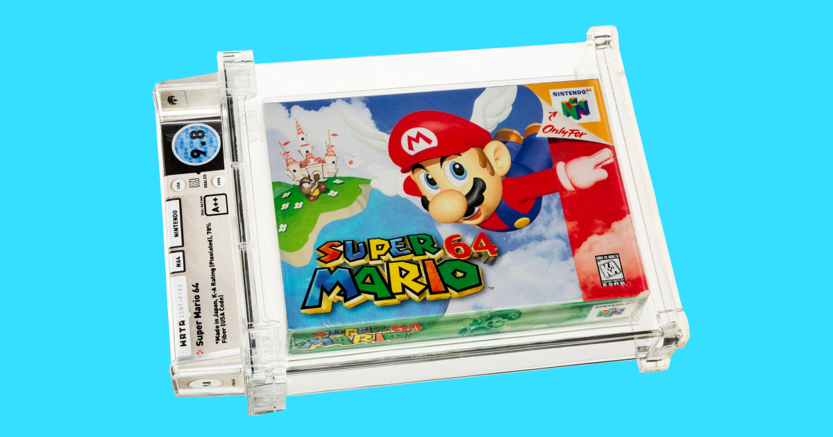 Unopened Super Mario 64 game from 1996 sells for $1.56M