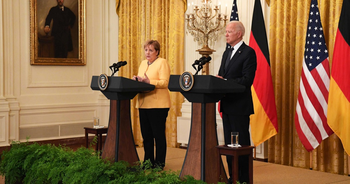 Biden hosts German Chancellor Angela Merkel at White House