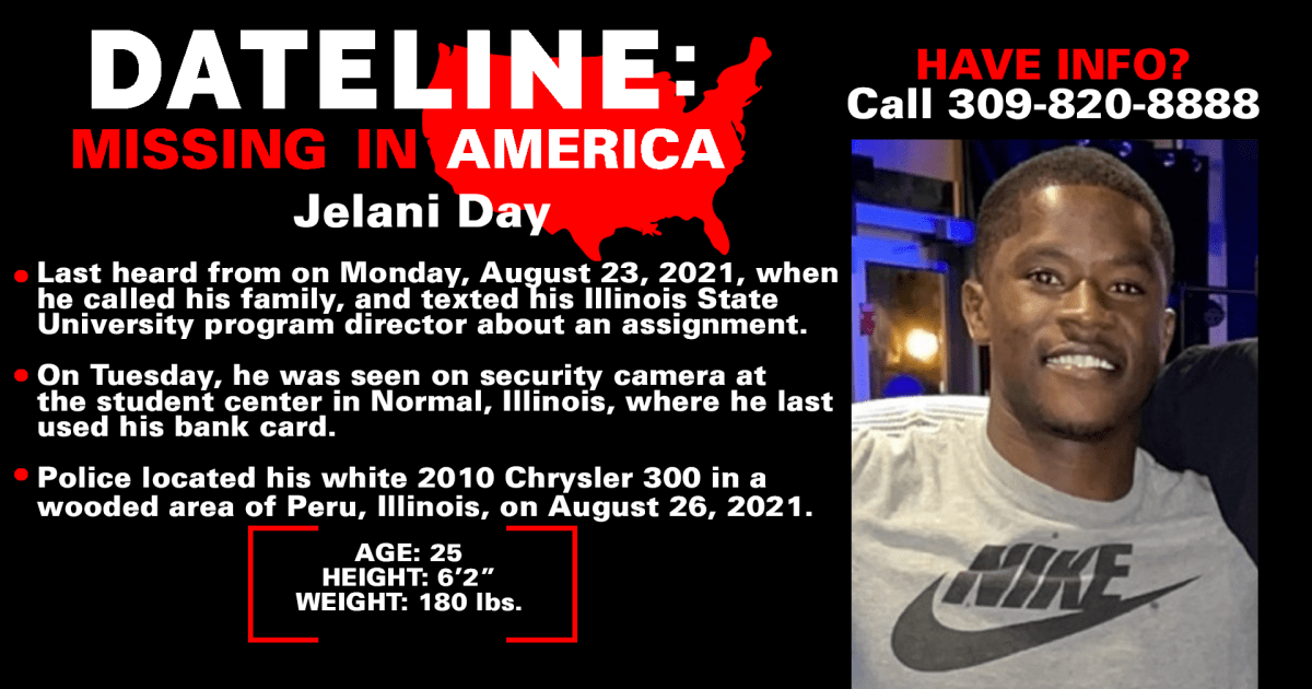 Mother of missing Illinois State University grad student Jelani Day