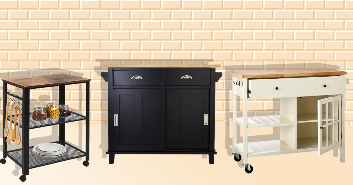Best Kitchen Carts And Rolling Islands, Crate And Barrel Belmont White Kitchen Island