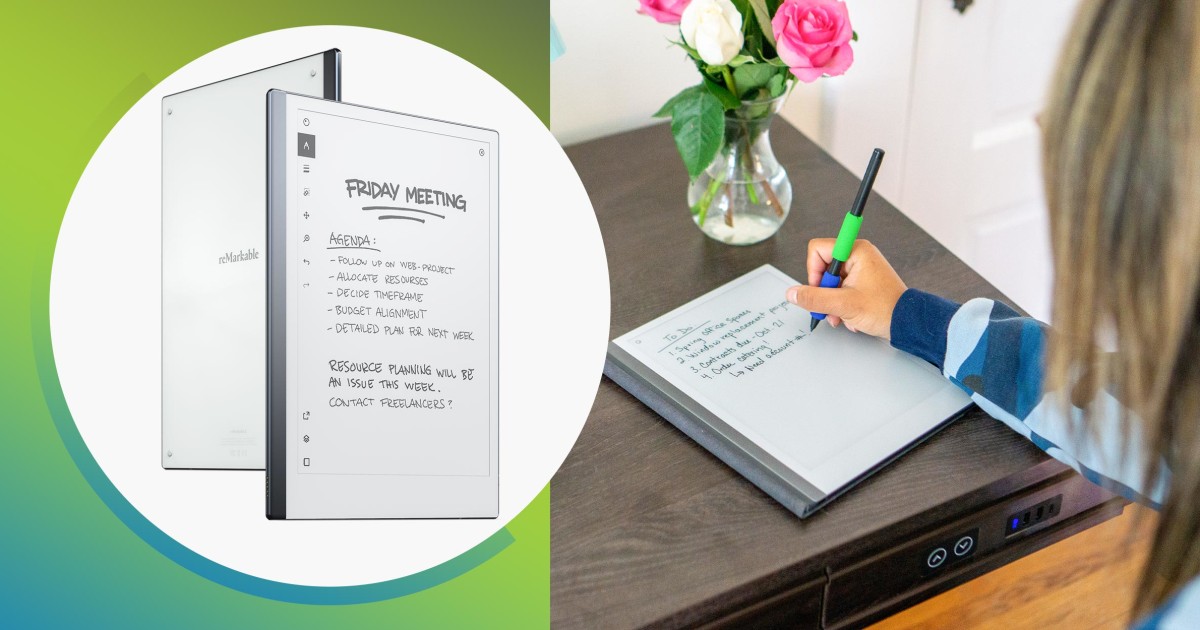 The reMarkable 2 Writing Tablet makes taking notes easy