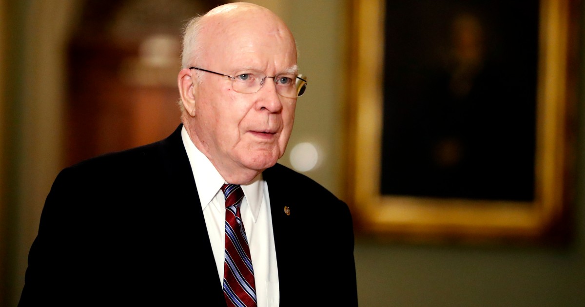 Sen. Patrick Leahy announces he won't run for re-election – NBC News