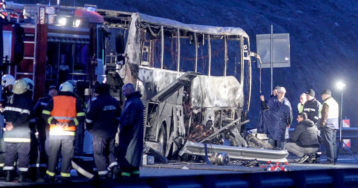 Автобусна катастрофа в България загина 45 туристи от Северна Македония, включително 12 деца