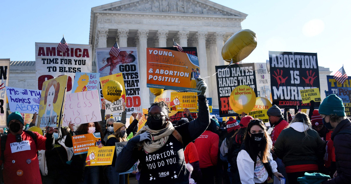 Supreme Court hears abortion arguments in Mississippi case challenging Roe v. Wade – NBC News