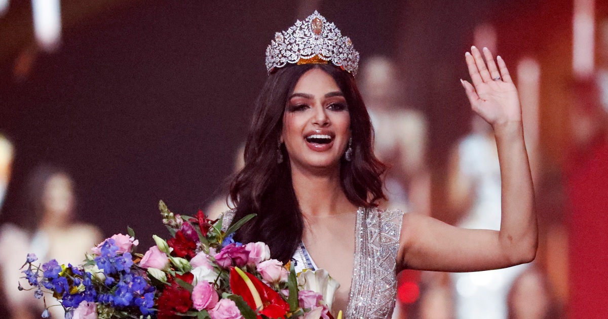 India’s Harnaaz Sandhu wins the 2021 Miss Universe competition in Israel