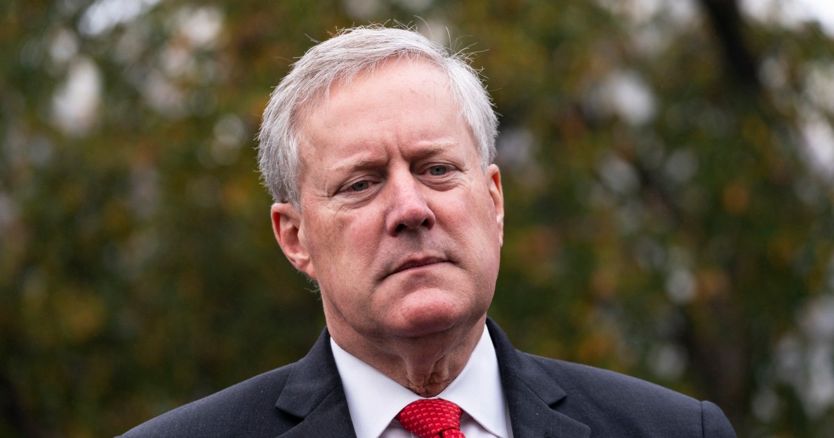 House expected to vote on Mark Meadows criminal contempt referral – NBC News