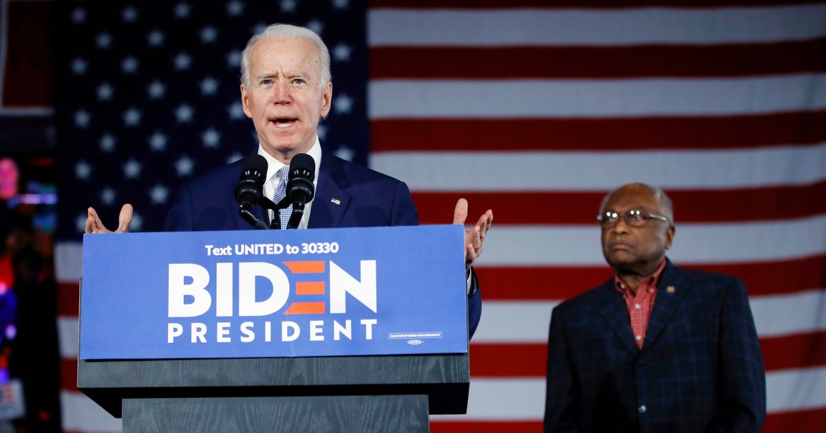 Biden Pledges Fight For Voting Rights, Honors Clyburn In South Carolina