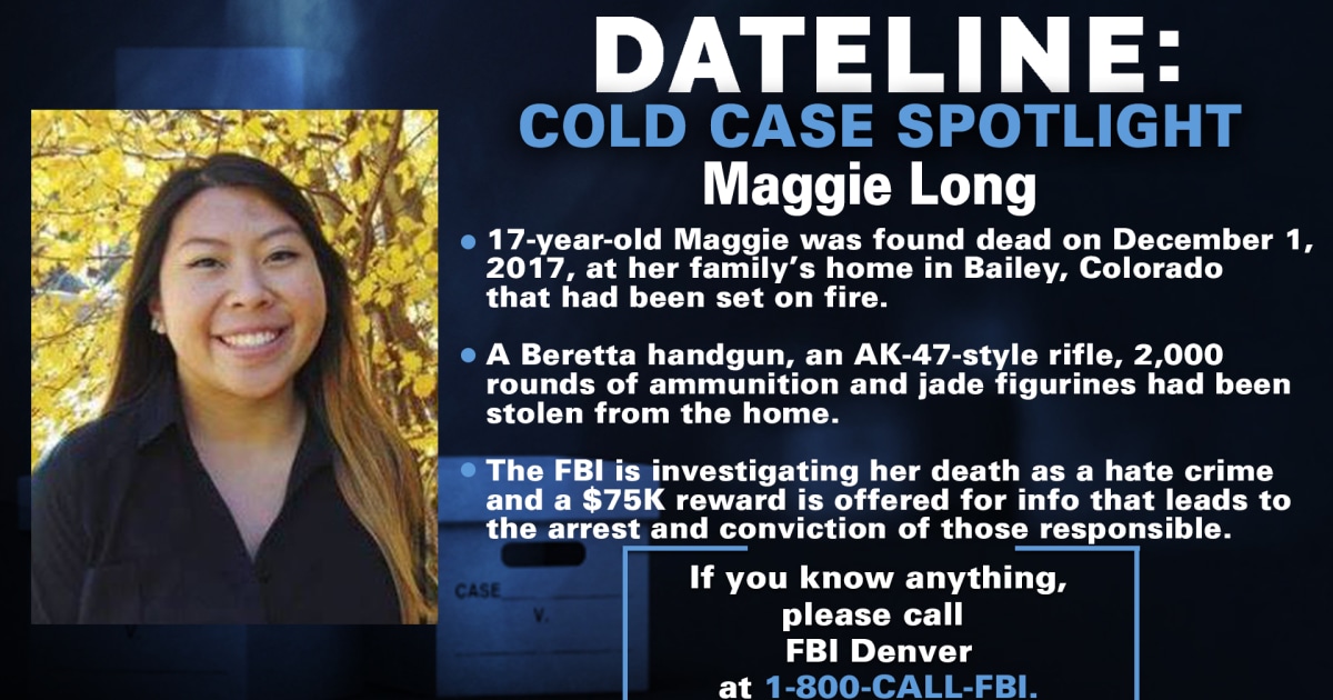 FBI investigates 2017 death of Maggie Long in hate crime investigation four years after her death in a Colorado house fire. thumbnail