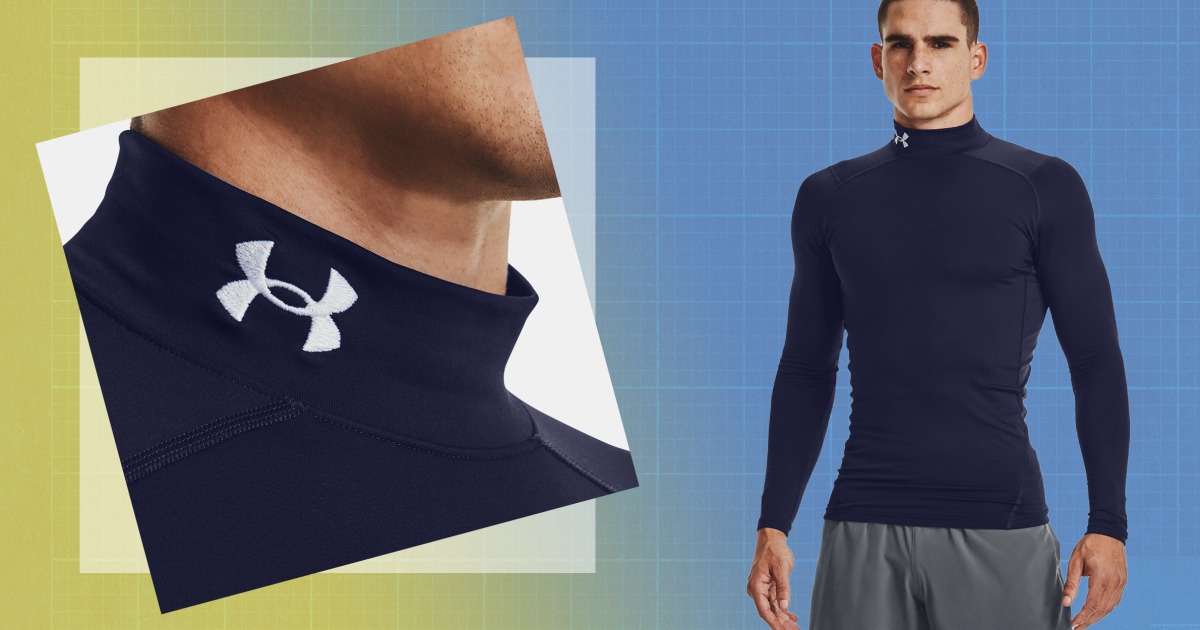 Men's Under Armour ColdGear Armour Fitted Long Sleeve Mock Neck Compression  Shirt