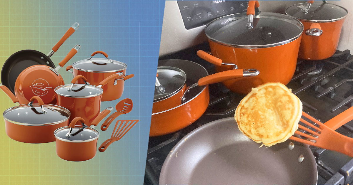 Rachael Ray’s 12-piece cookware set is my all-time favorite