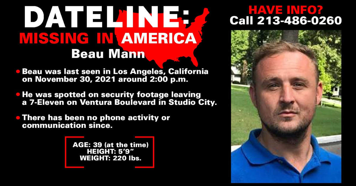 Beau Mann sent a text to 911 for help; now he's been missing for over 5