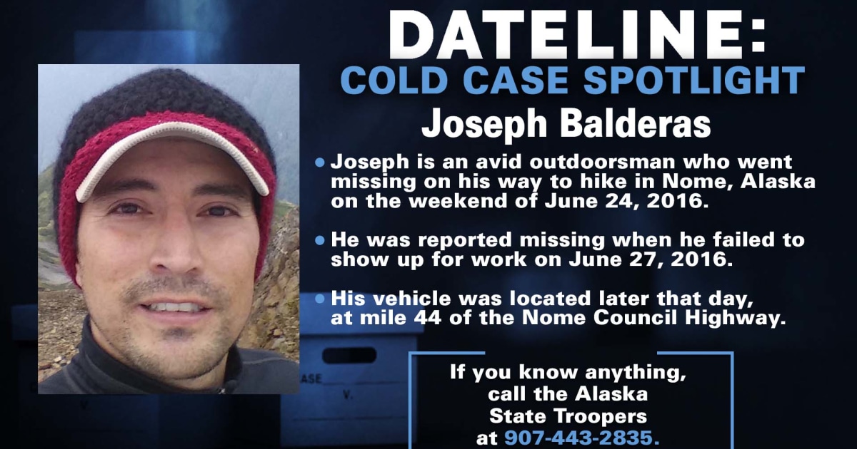 Six years after disappearance, family still searching for Nome local Joseph Balderas