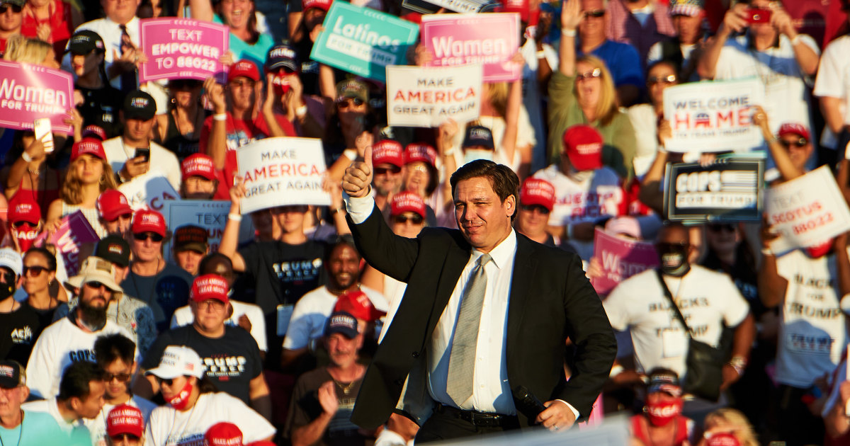 Ron DeSantis' popularity among Latino voters is Florida Democrats' fault - MSNBC