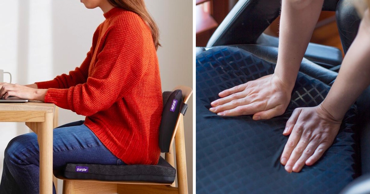 Back Support Auto Vehicle Cushion Chair Cushion Pu Sponge Lumbar Cushion  Orthopedic Product herniated disc spine support