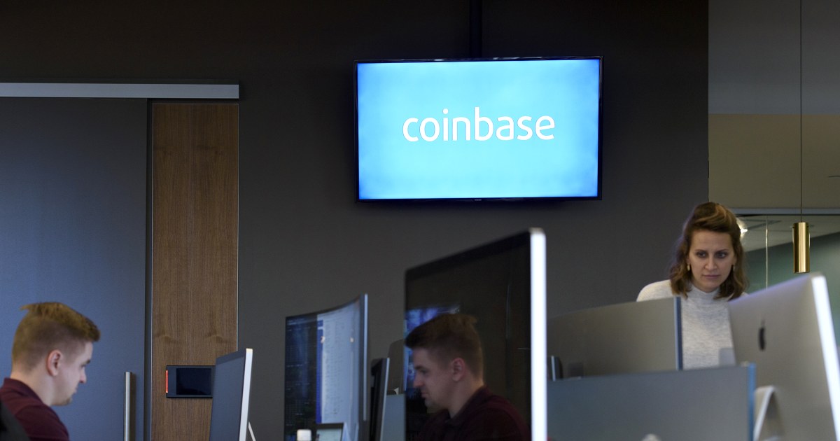 Cryptocurrency platform Coinbase valued at close to $86 billion in its