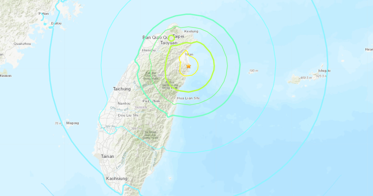 Earthquake hits Taiwan, no damage reported