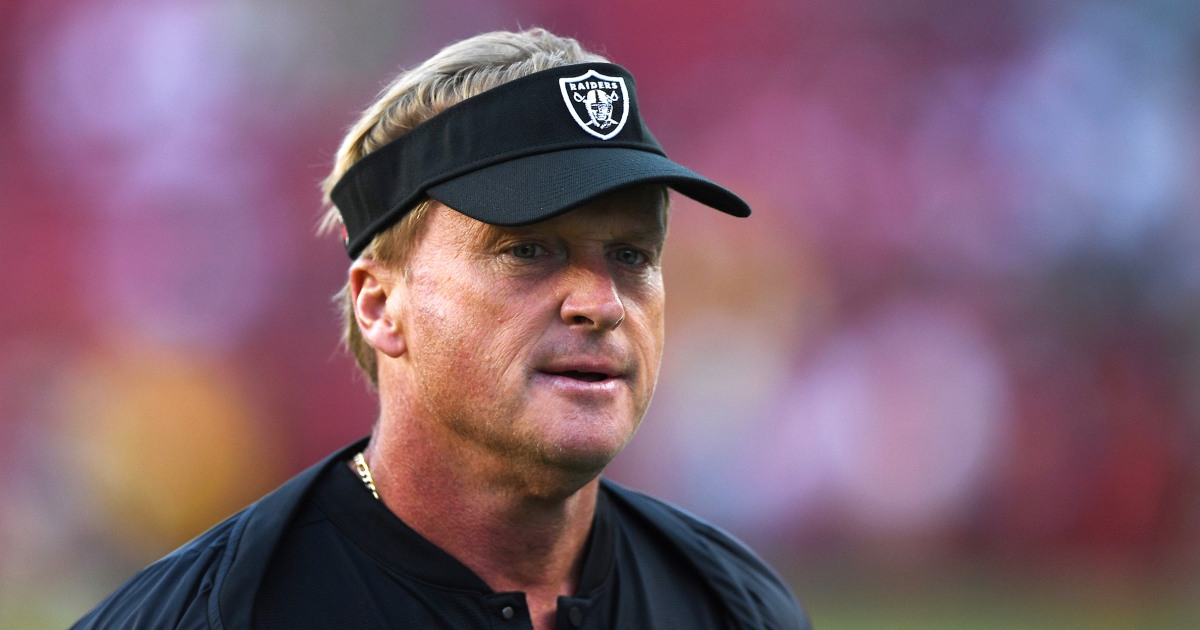 Jon Gruden's quest for retribution vs. NFL looks ironclad and shows