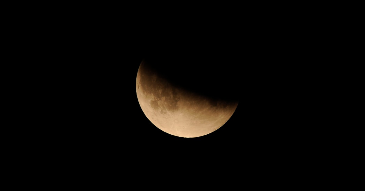 Partial lunar eclipse early Friday will be longest in 580 years – NBC News