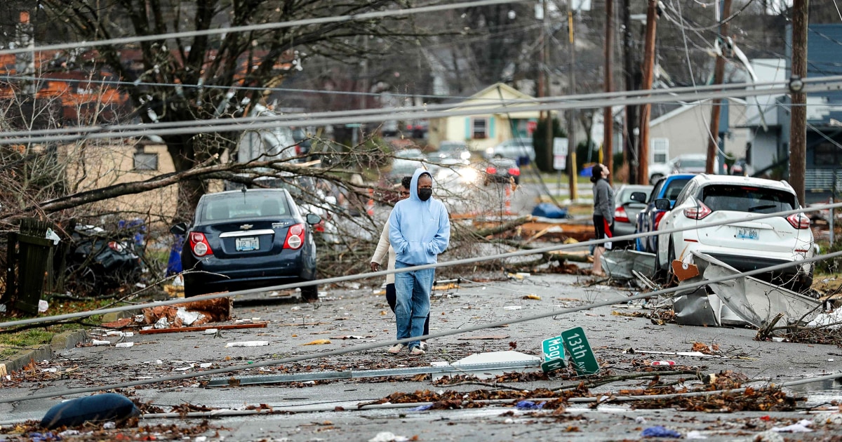 Recovery efforts begin after tornadoes rip through several states, killing  dozens