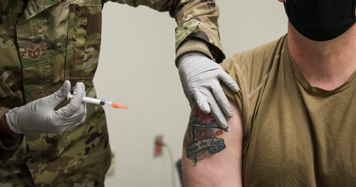 Air Force discharges 27 over Covid vaccine requirement – NBC News