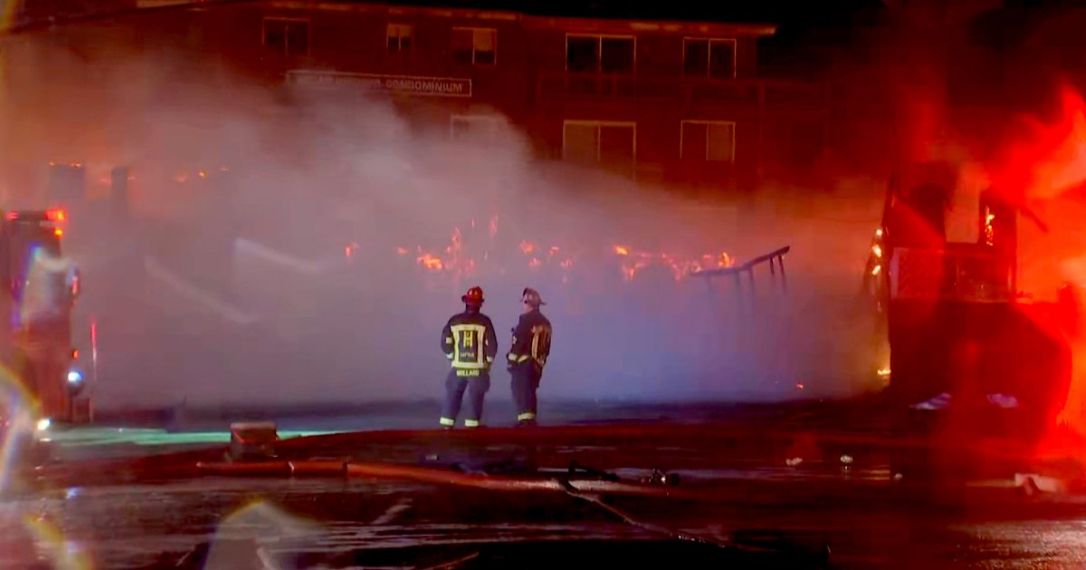 Salisbury fire: 9-alarm blaze engulfs Massachusetts motel thumbnail