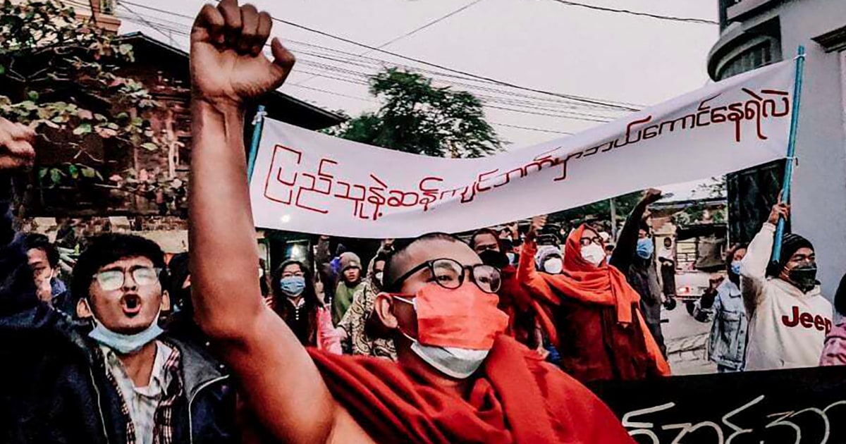 Violence, protests mark anniversary of Myanmar military coup