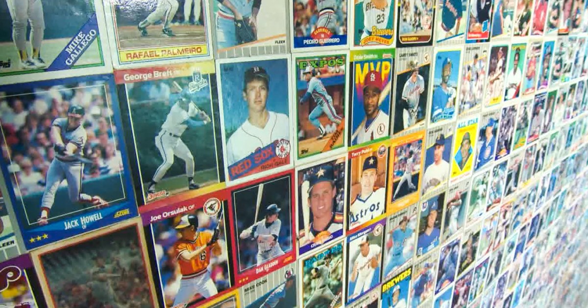 Idaho family renovating home discovers baseball card collection glued