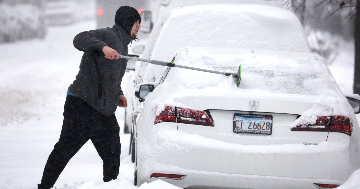 Thousands of flights canceled as winter storm brings snow, ice to large part of U.S.