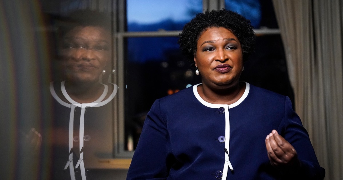 Stacey Abrams wades into school mask debate after maskless photo with