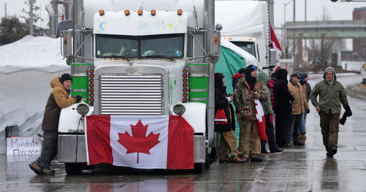 Trucker protests in Canada starts to hurt food supply for independent grocers