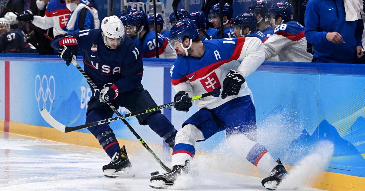 Photo of Americká mužská hokejová reprezentácia vystúpila z olympijského štvrťfinále a v dramatickom rozstrele podľahla Slovensku