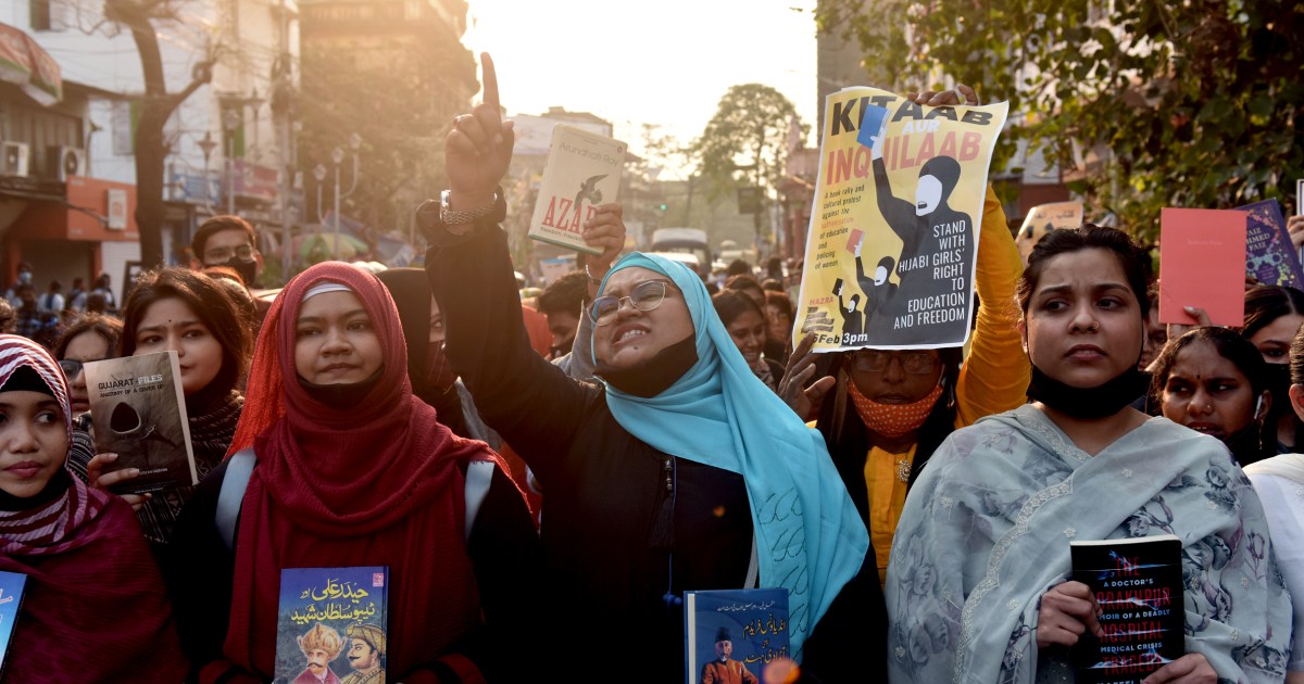 Des femmes musulmanes en Inde protestent contre l’interdiction du hijab