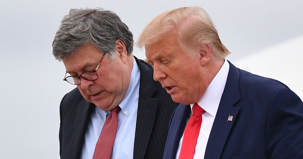 Former AG Barr said Trump became enraged after being told election fraud claims were nonsense