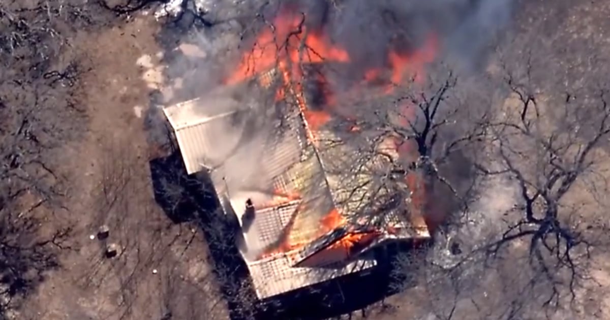 One dead, homes destroyed in late-winter Texas fires that have consumed 45,000 acres