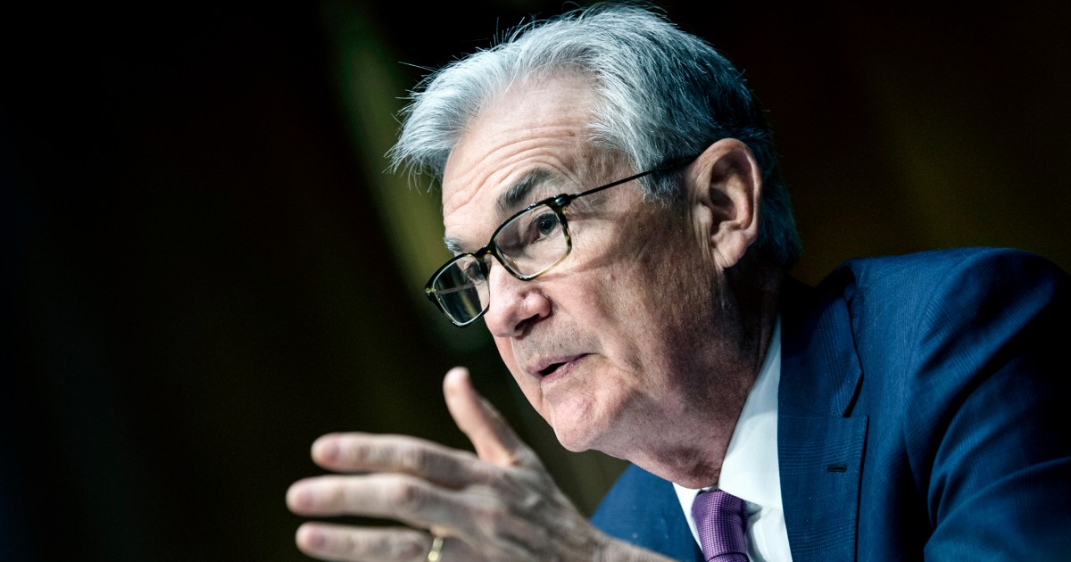 Federal Reserve chair Jerome Powell sees inflation battle lasting ‘sometime,’ warns of economic pain | NBC News
